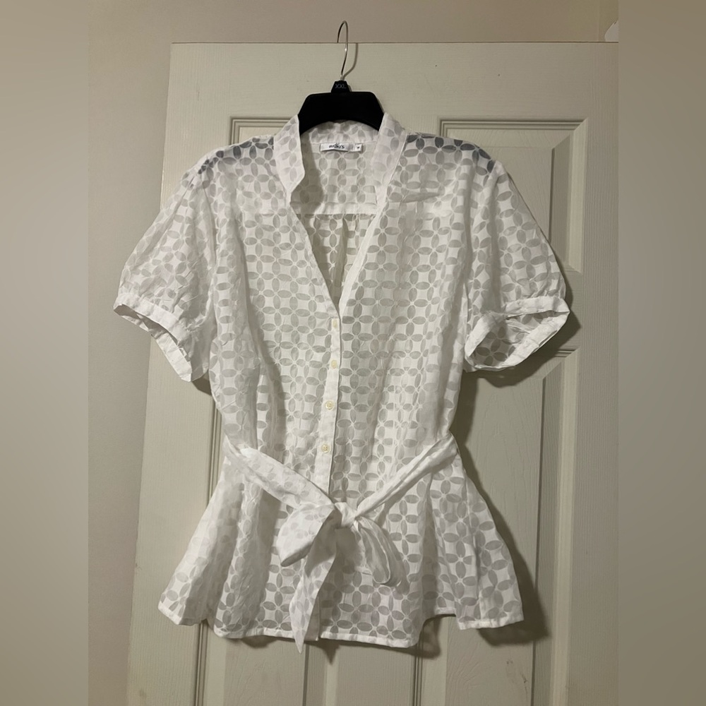 Cotton blend blouse size 18